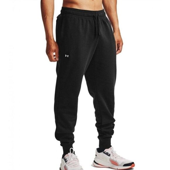 Under Armour Men's XS Black Fleece Joggers Sweatpants With Pockets XS  NWOT - Picture 1 of 6